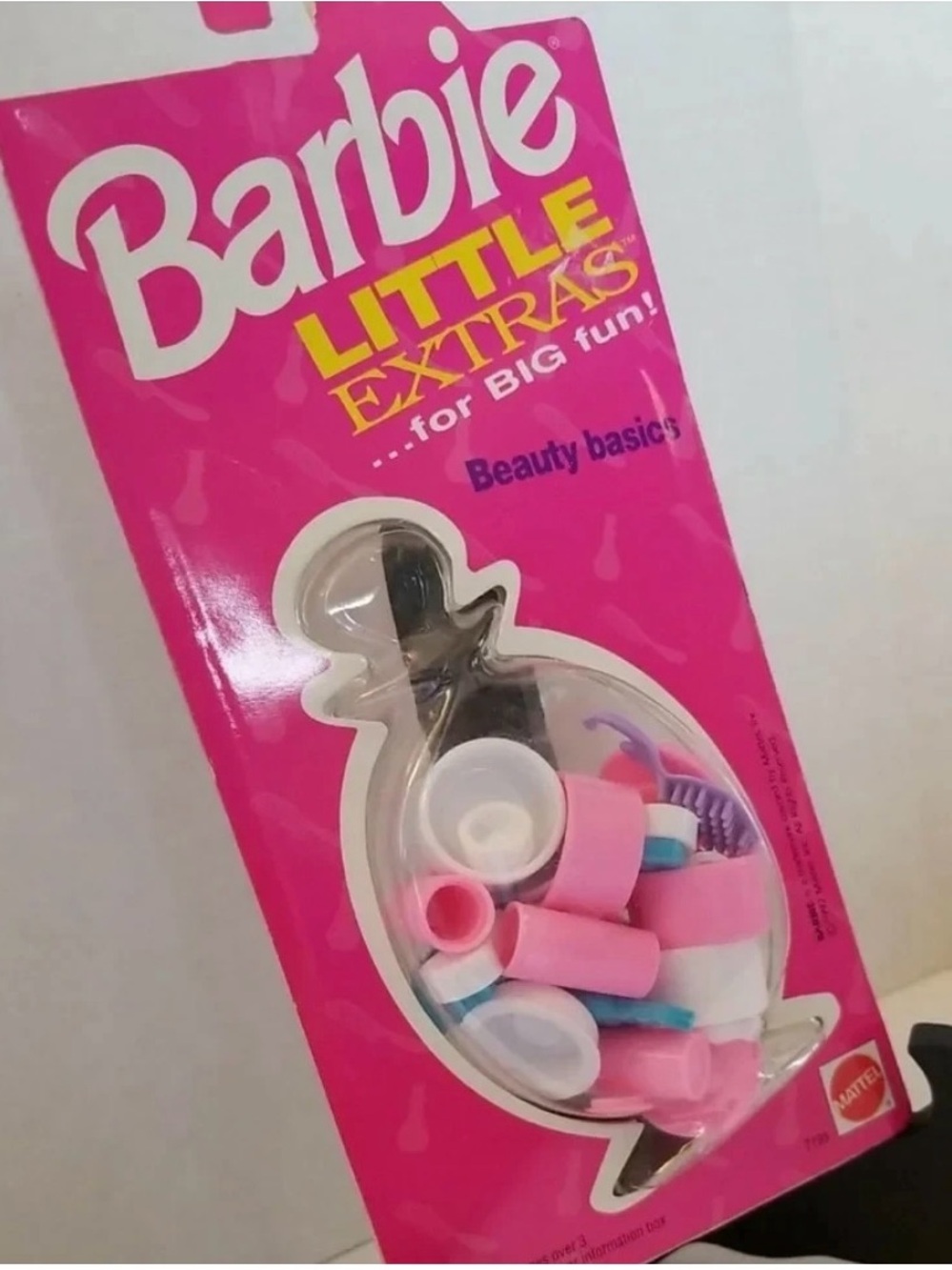 Mattel Barbie Little Extras Big Fun Beauty Basics Play Pack 7195 Vintage 1992